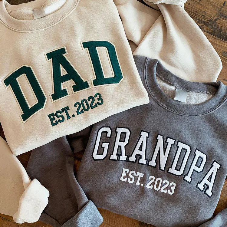 custom-embroidered-dad-sweatshirt-with-multilayer-outline