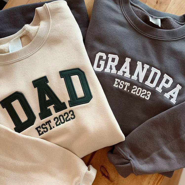custom-embroidered-dad-sweatshirt-with-multilayer-outline