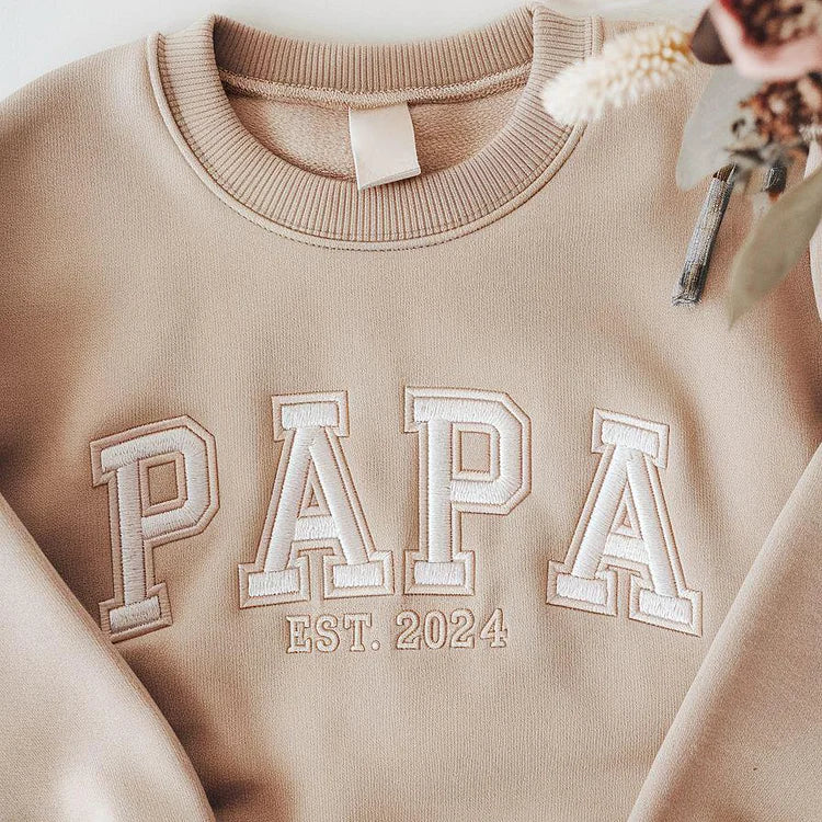 custom-embroidered-dad-sweatshirt-with-multilayer-outline