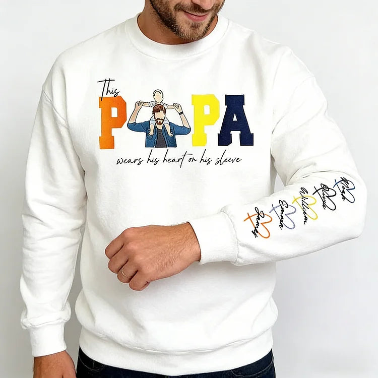 custom-embroidered-dad-portrait-sweatshirt-with-heart-on-sleeve-fathers-day-gift-for-dad