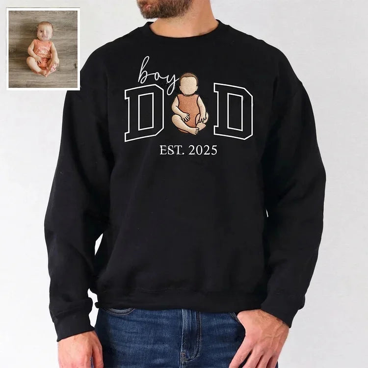 custom-embroidered-boy-dad-portrait-sweatshirt-with-baby-photo-fathers-day-gift