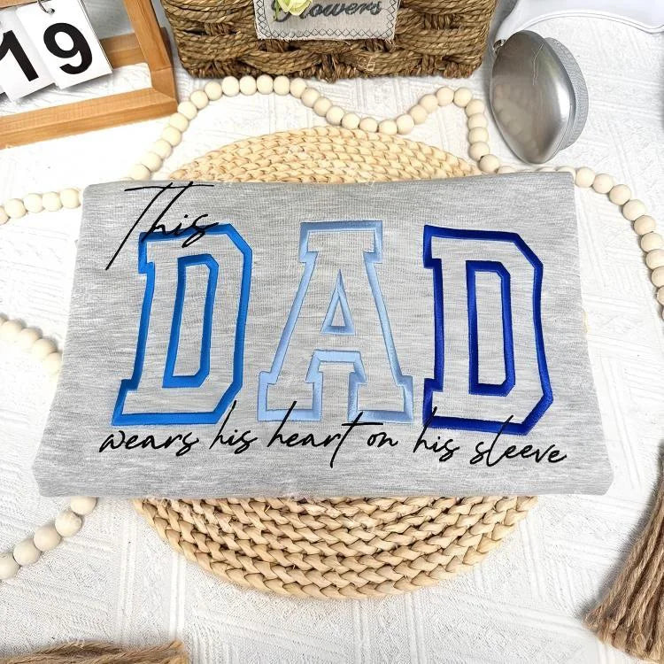 personalized-heart-on-sleeve-embroidered-sweatshirt-for-dad-fathers-day-gift