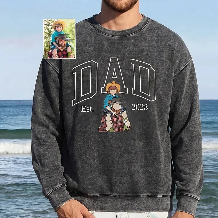 custom-dad-photo-illustration-vintage-washed-sweatshirt-fathers-day-gift