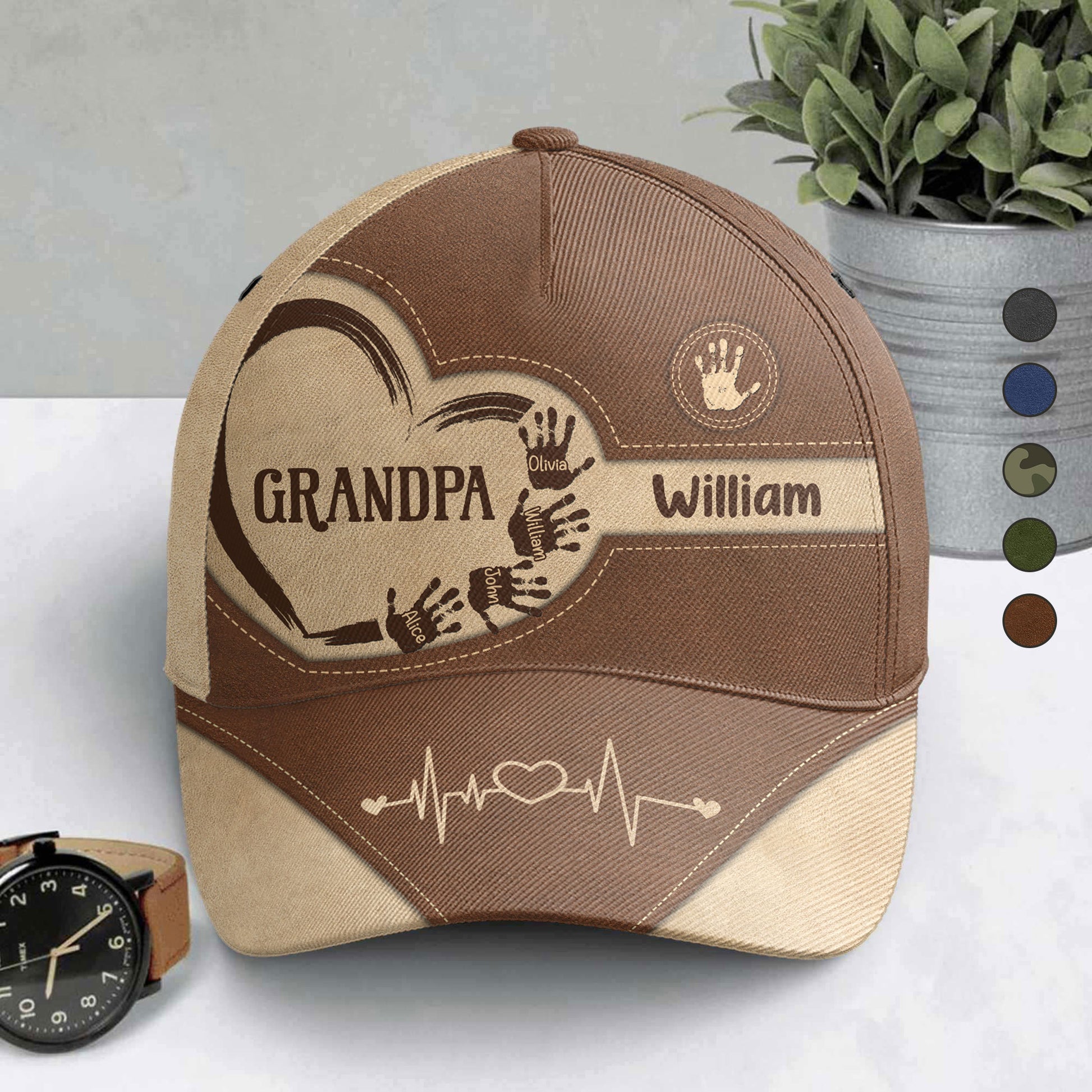 personalized-grandpa-dad-handprint-baseball-cap-fathers-day-gift