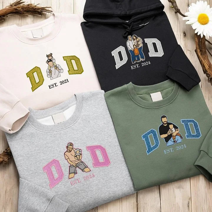 custom-embroidered-glitter-dad-family-photo-sweatshirt-fathers-day-gift