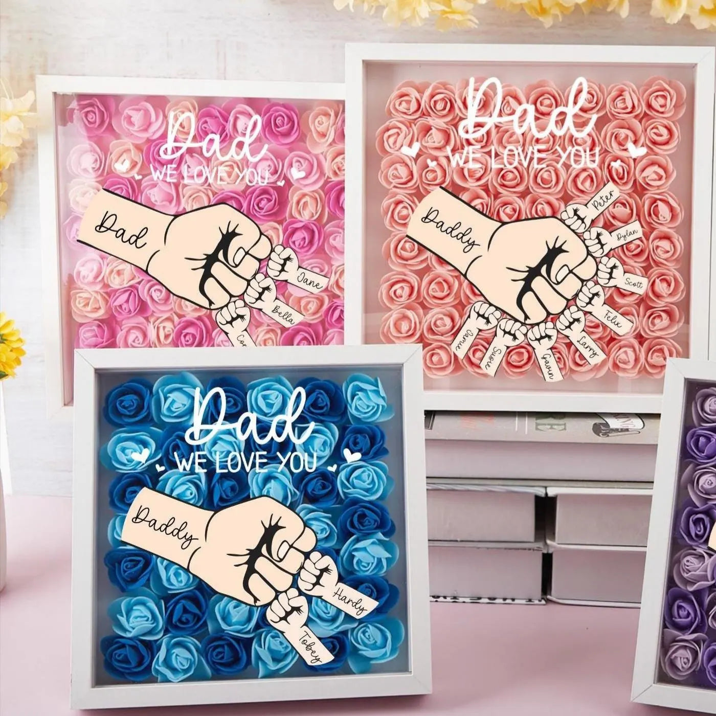 personalized-fist-bump-flower-shadow-box-fathers-day-gift