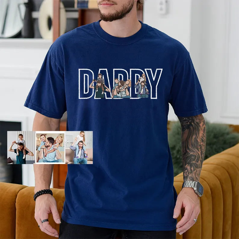 personalized-dad-papa-daddy-embroidered-sweatshirt-with-custom-kids-portrait-fathers-day-gift