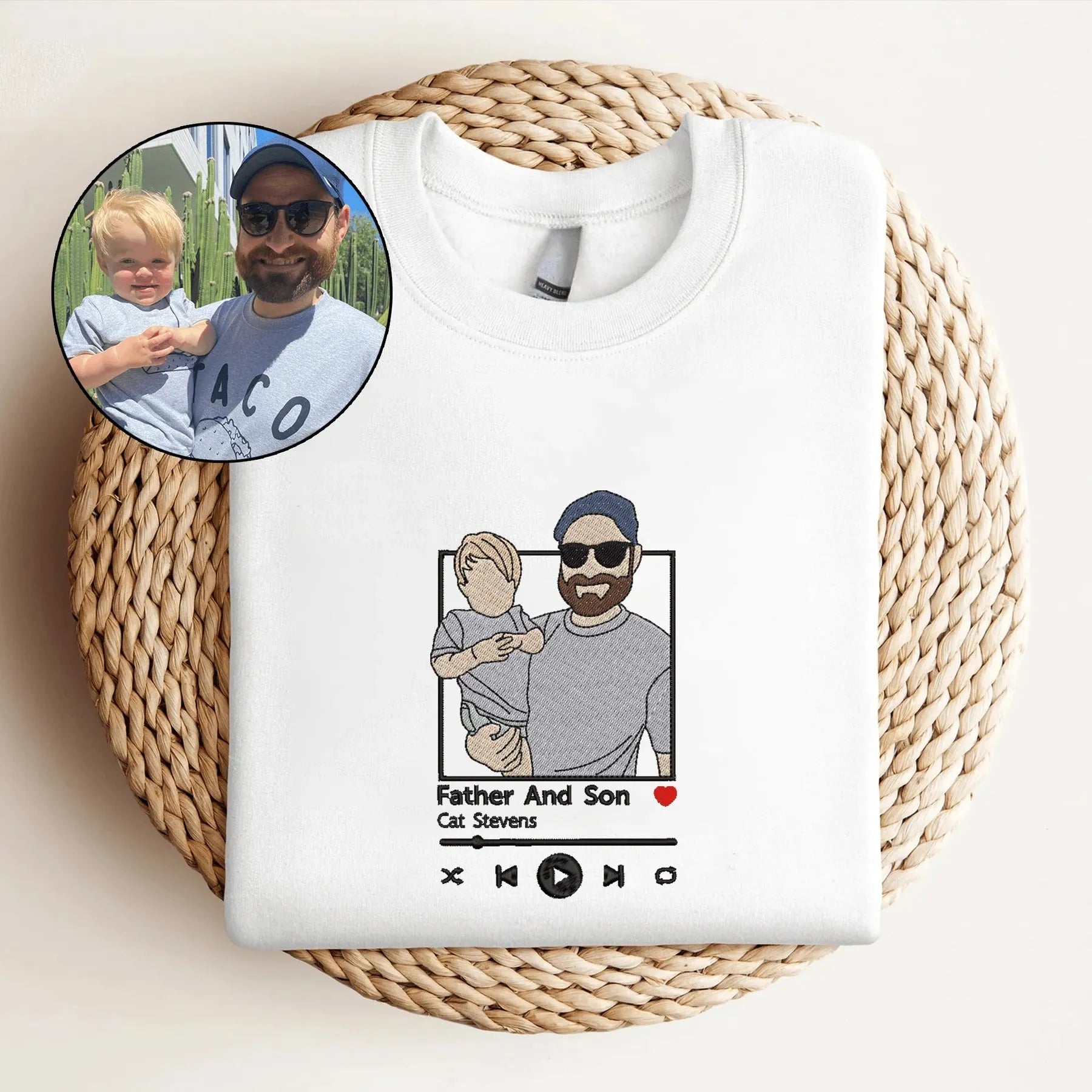 custom-embroidered-sweatshirt-personalized-music-player-portrait-fathers-day-gift