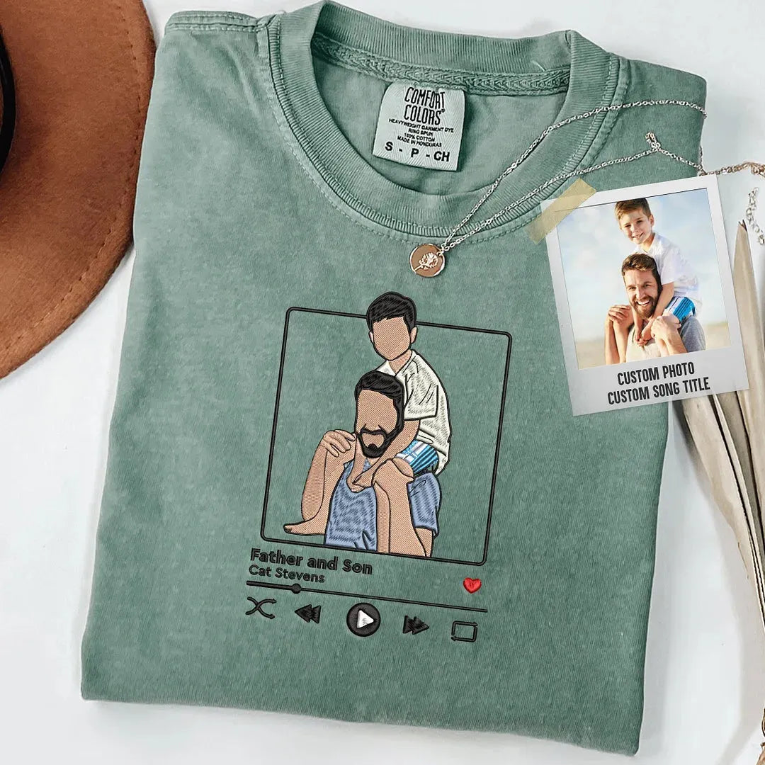 custom-embroidered-sweatshirt-personalized-music-player-portrait-fathers-day-gift