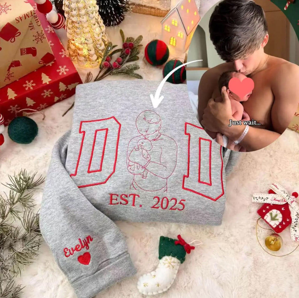 custom-dad-family-photo-outline-embroidered-sweatshirt-personalized-fathers-day-gift