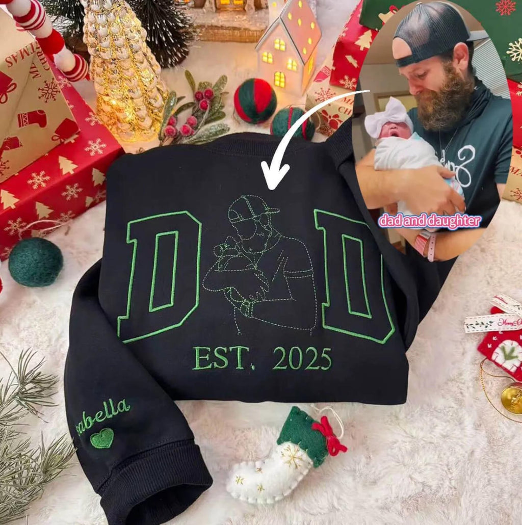 custom-dad-family-photo-outline-embroidered-sweatshirt-personalized-fathers-day-gift