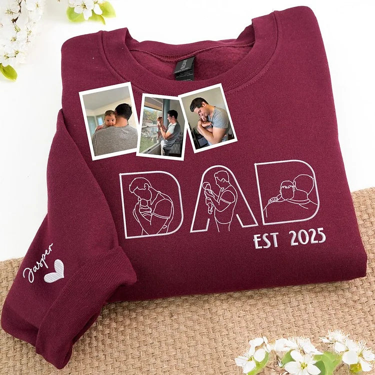 custom-photo-outline-embroidery-dad-sweatshirt-personalized-fathers-day-gift-with-kids-names-photos