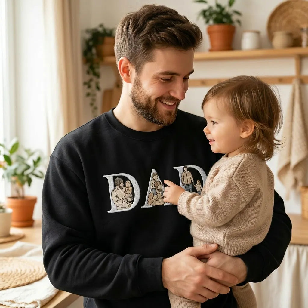 personalized-dad-embroidered-sweatshirt-with-portraits-custom-name-gift-for-father