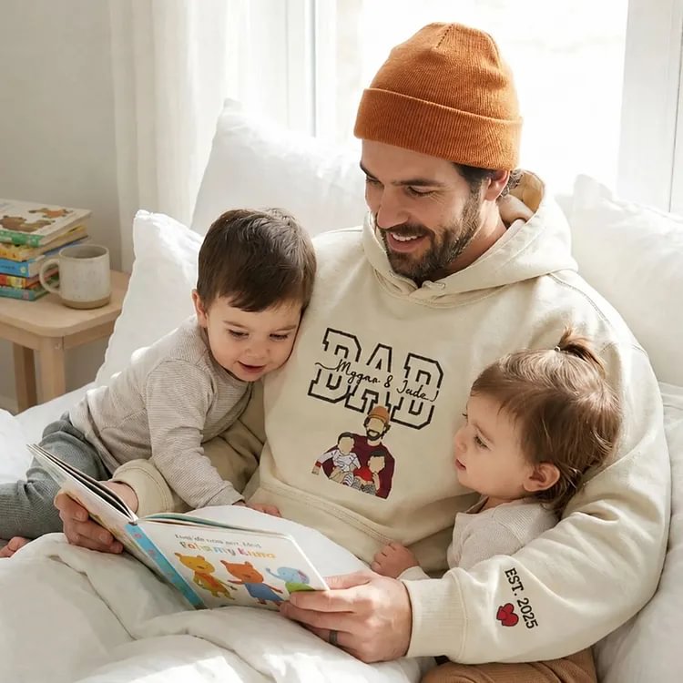 custom-papa-dad-sweatshirt-with-kids-names-portrait-personalized-fathers-day-gift
