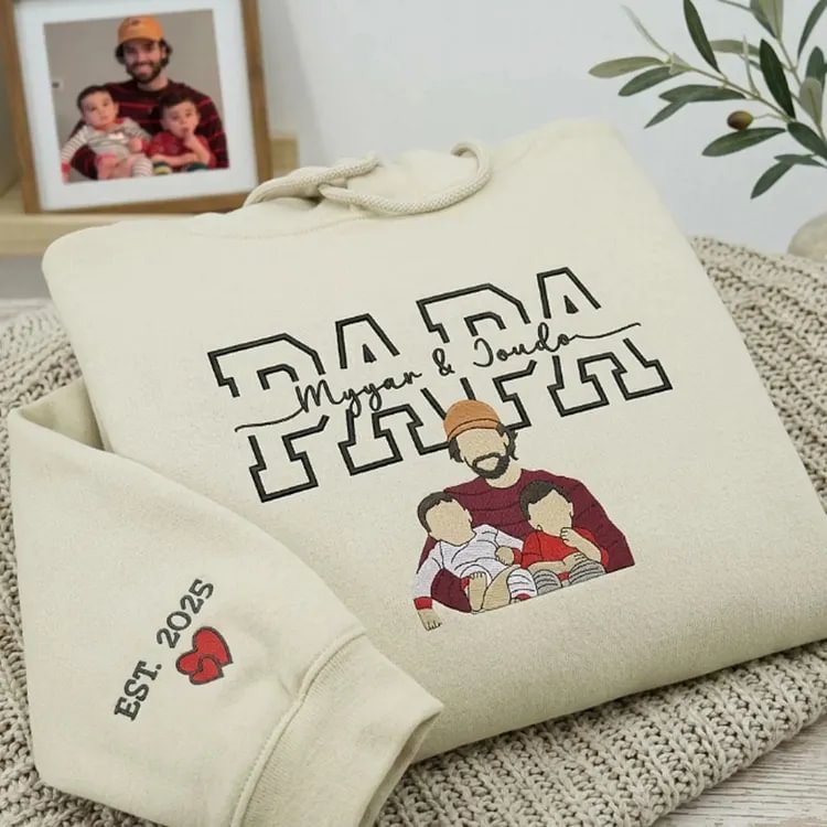 custom-papa-dad-sweatshirt-with-kids-names-portrait-personalized-fathers-day-gift