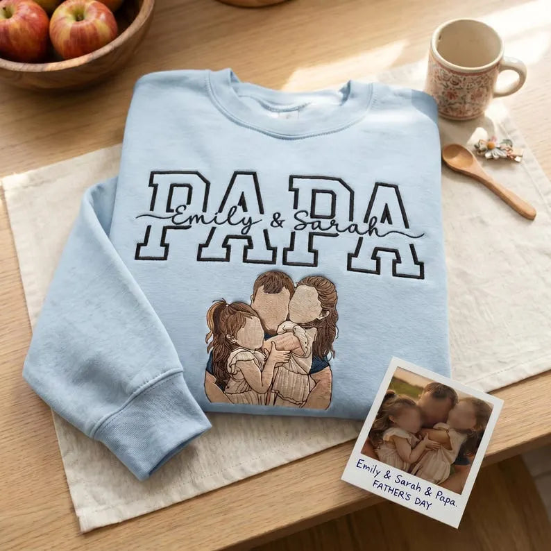 custom-papa-dad-sweatshirt-with-kids-names-portrait-personalized-fathers-day-gift