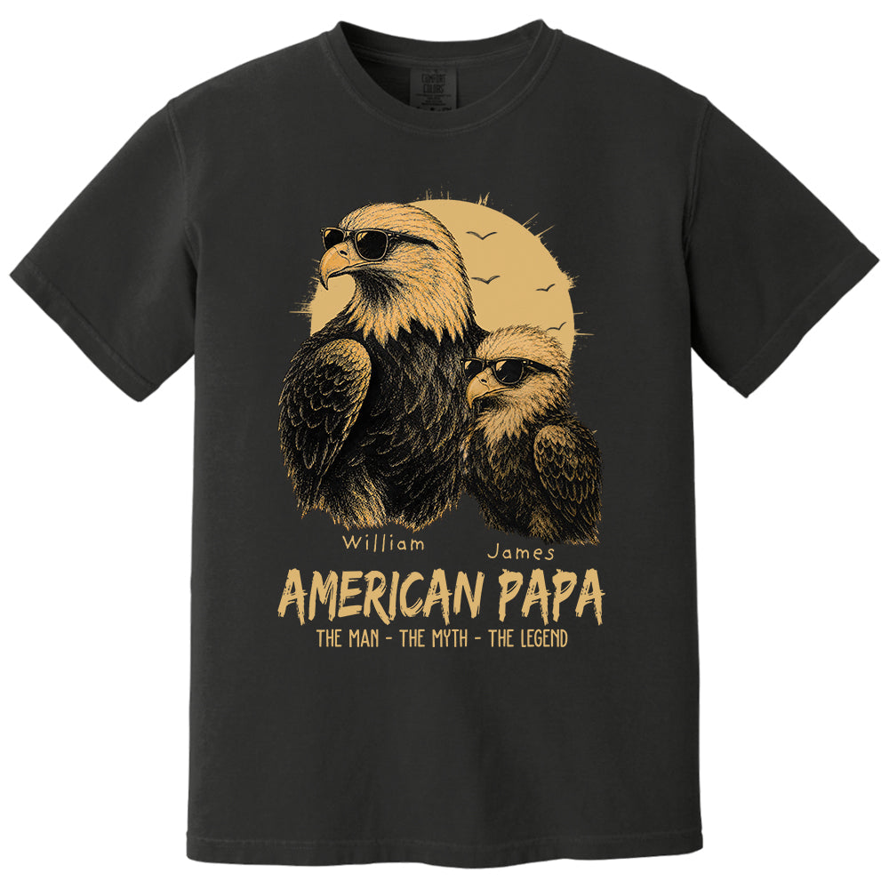 eagle-american-dad-the-man-the-myth-the-legend-personalized-funny-papa-t-shirt-fathers-day-cool-dad-eagle-tee-gifts-for-dad-husband