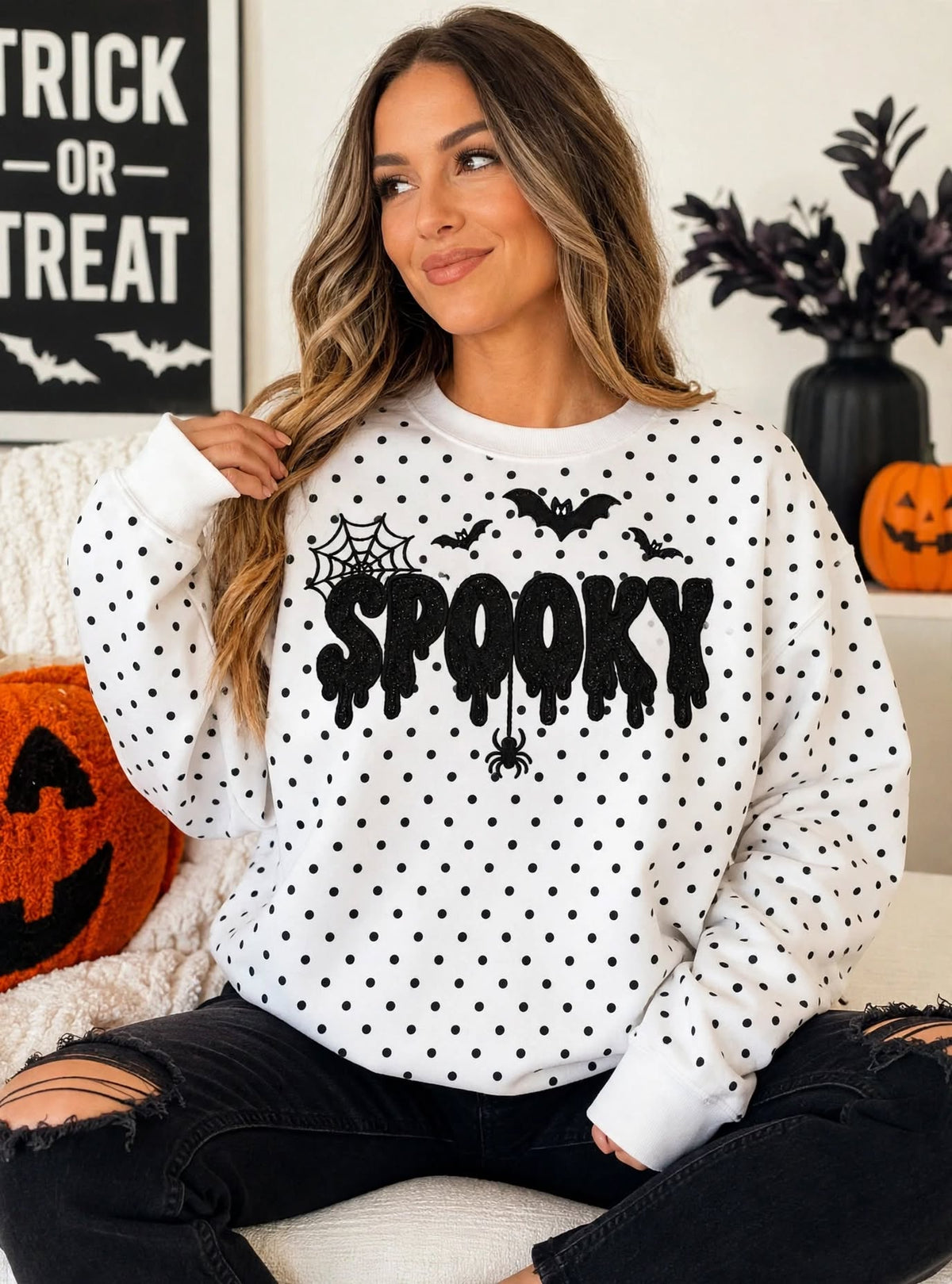 personalized-halloween-mama-glitter-embroidered-polka-dot-sweatshirt