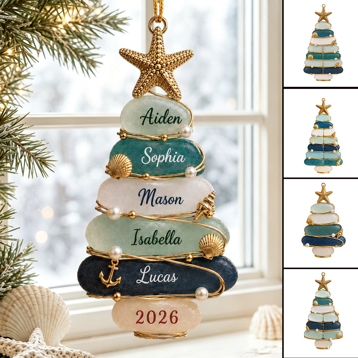 personalized-sea-glass-christmas-tree-ornament-2026-custom-family-names-coastal-beach-holiday-decoration-unique-beach-themed-xmas-gift