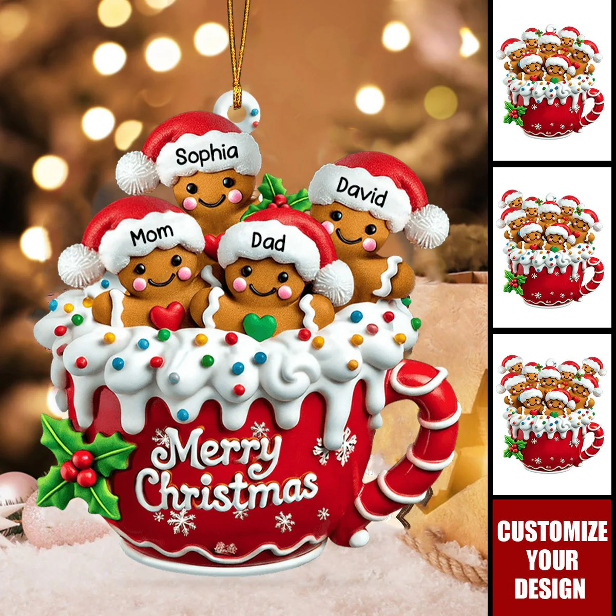 personalized-gingerbread-family-christmas-decal-custom-name-merry-christmas-mug-ornament-holiday-fridge-magnet-wall-sticker