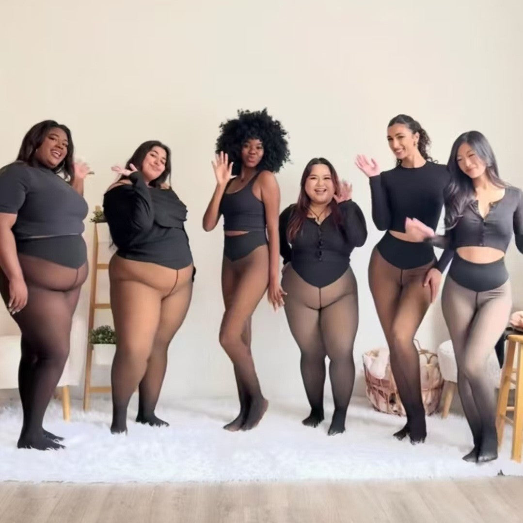 premium-fleece-lined-sheer-look-tights-for-women-high-waisted-thermal-tummy-control-pantyhose