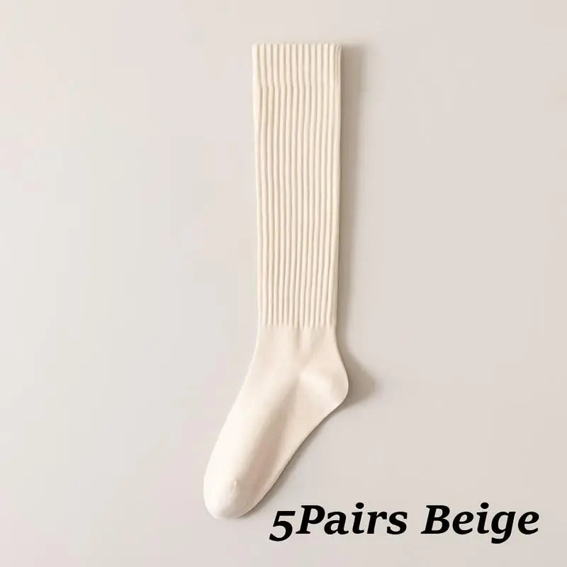 womens-5-pack-cozy-striped-crew-socks-thick-warm-winter-socks