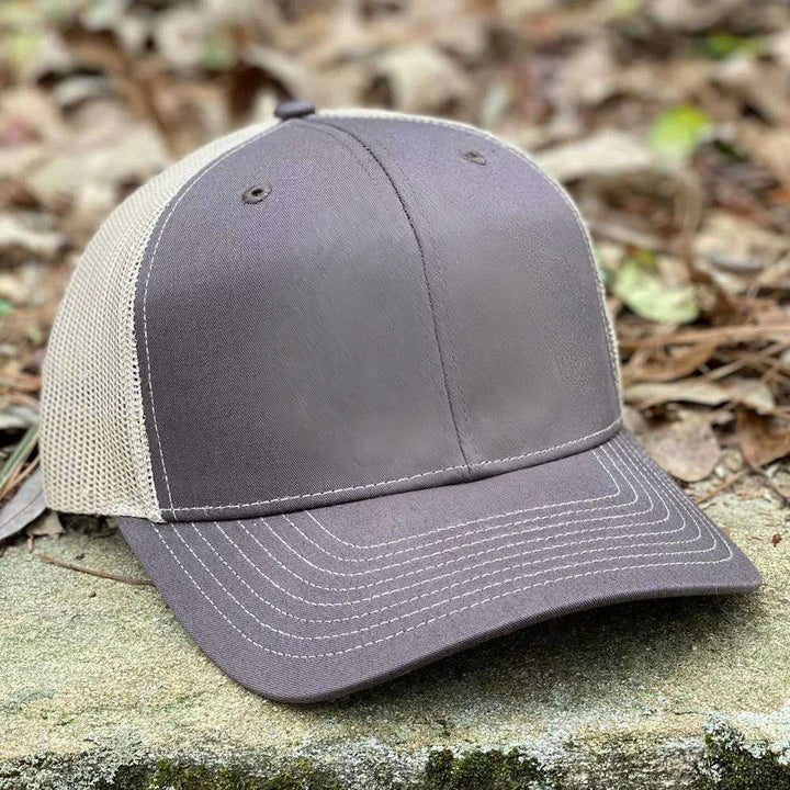 personalized-best-dad-ever-leather-patch-trucker-hat-custom-fathers-day-gift