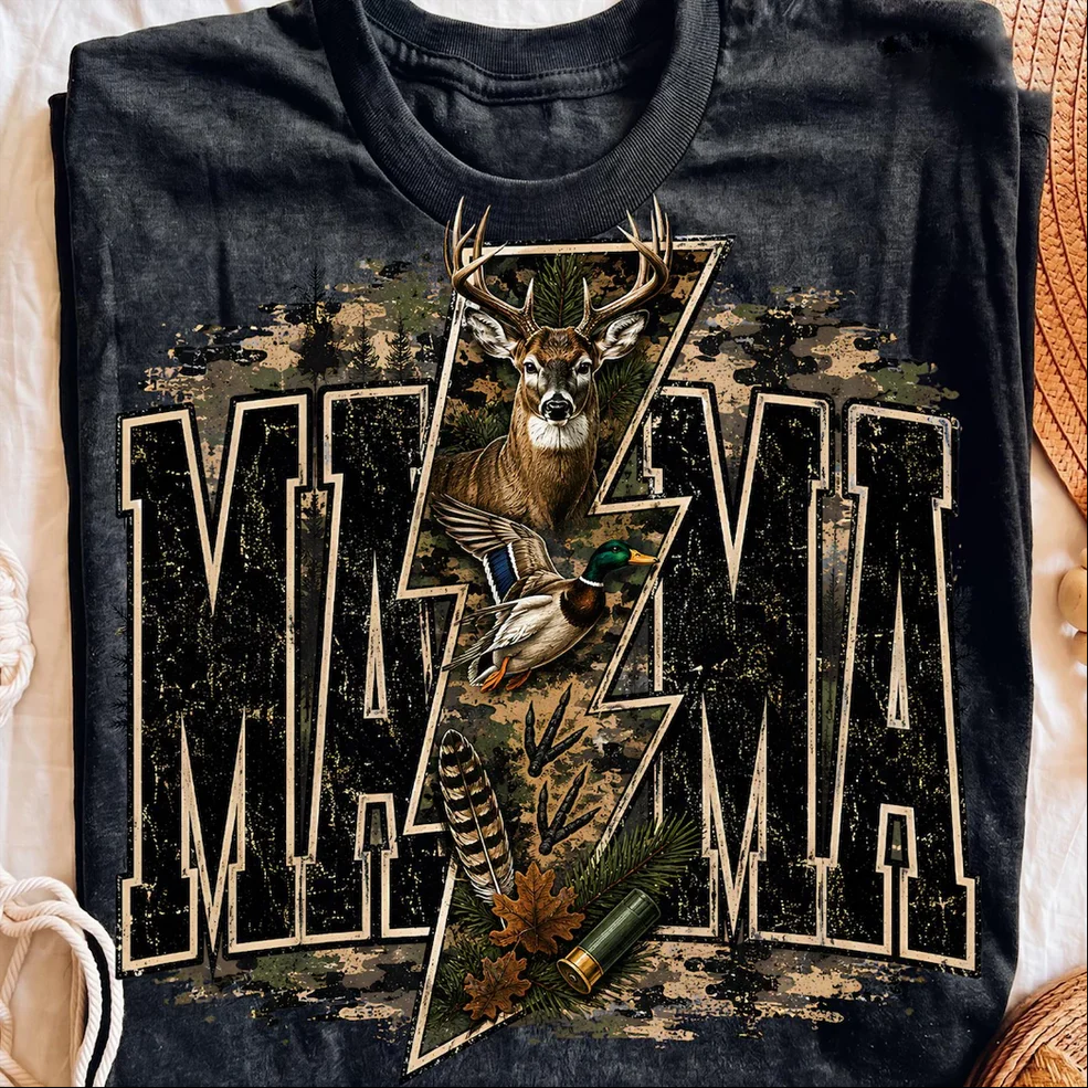 custom-hunting-mama-vintage-deer-and-duck-sweatshirt-graphic-pullover