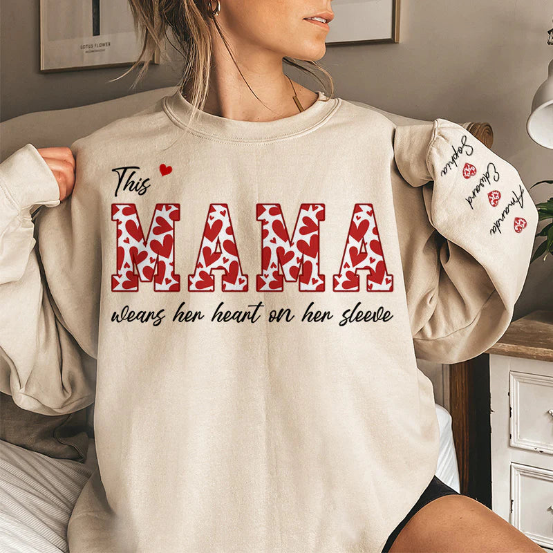 this-mama-wears-her-heart-on-her-sleeve-family-personalized-unisex-sweatshirt-with-design-on-sleeve-birthday-gift-for-mom-grandma