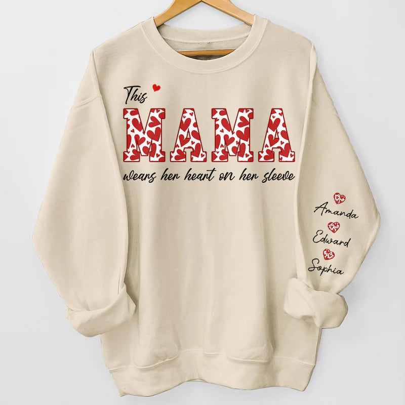this-mama-wears-her-heart-on-her-sleeve-family-personalized-unisex-sweatshirt-with-design-on-sleeve-birthday-gift-for-mom-grandma