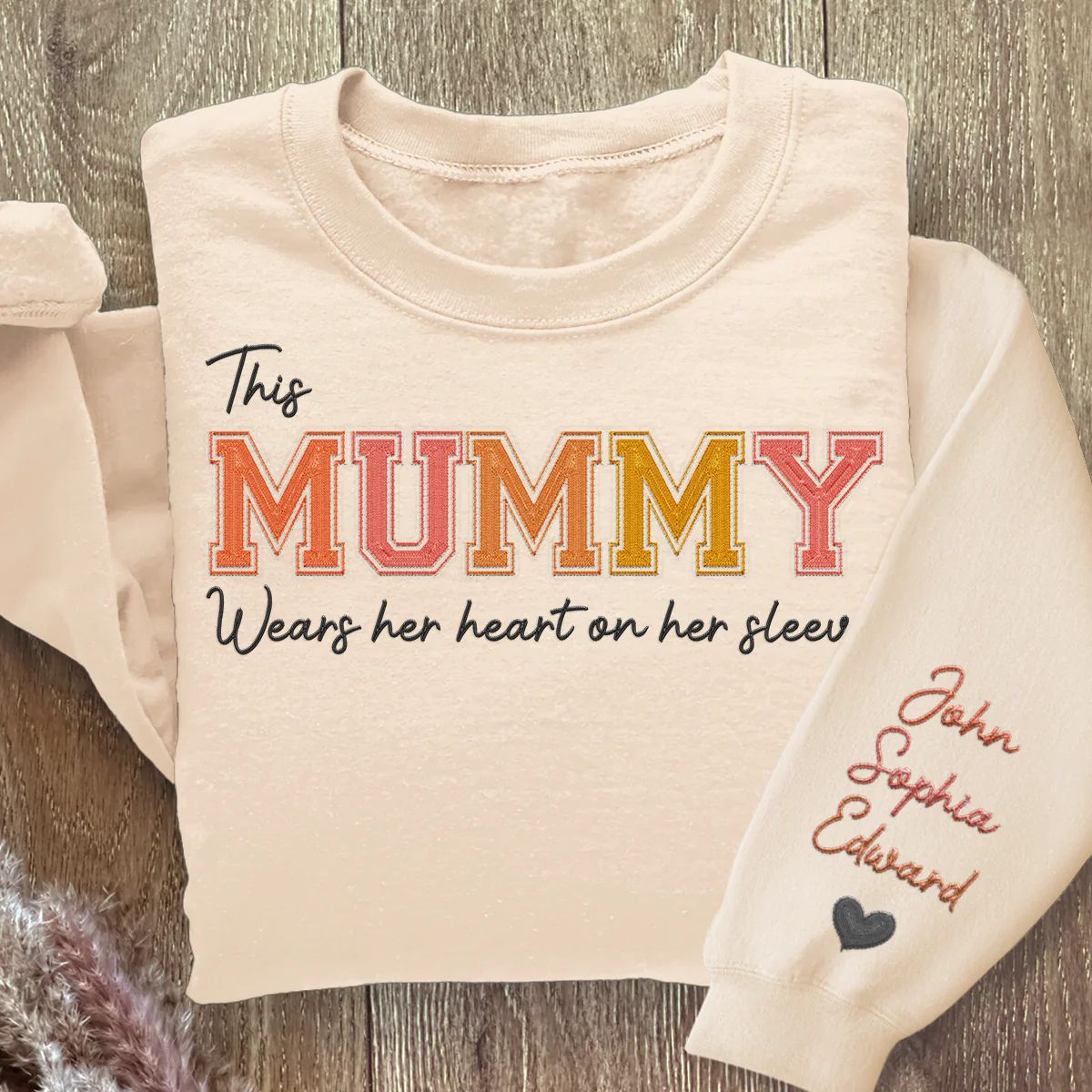 mommy-wears-her-heart-on-her-sleeve-family-personalized-custom-embroidered-sweatshirt-gift-for-mom-grandma