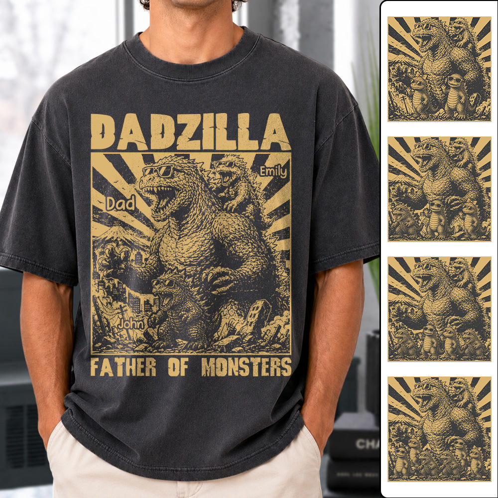 personalized-dadzilla-t-shirt-father-day-gifts-for-dad-funny-papa-tshirt-cool-daddy-dinosaur-tee