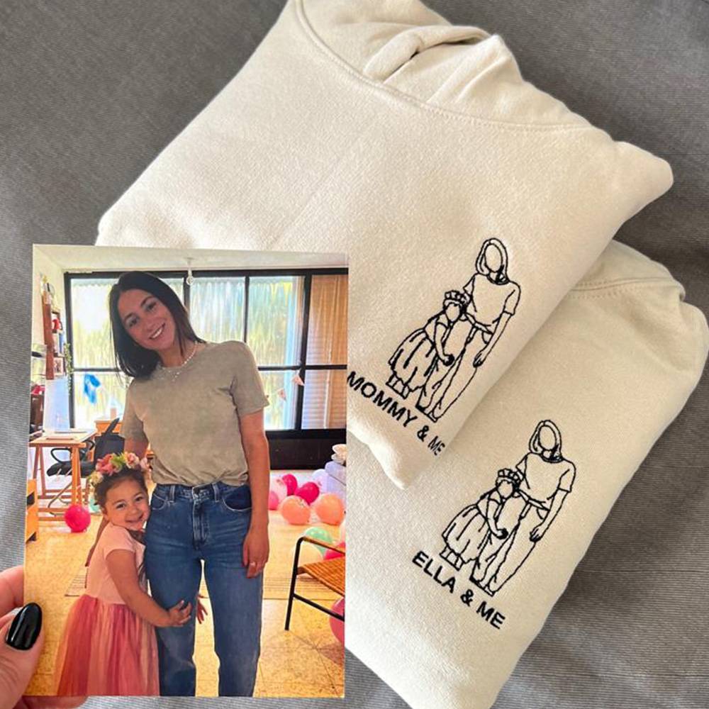 custom-photo-outline-art-embroidered-mom-hoodie-sweatshirt-t-shirt-gift-for-mom
