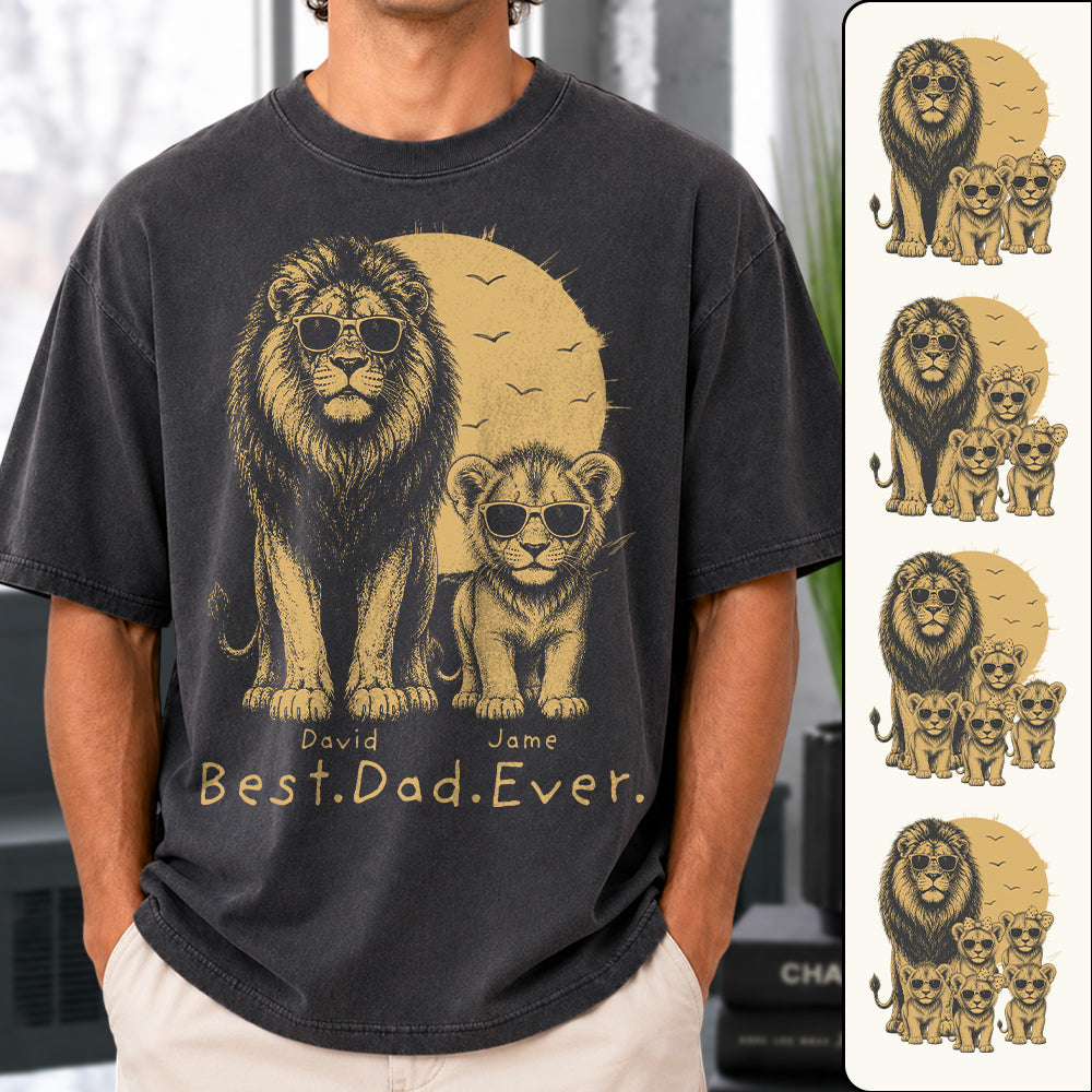 retro-vintage-lion-dad-and-kids-daddy-protector-personalized-shirt-cool-fathers-day-gift-for-dad-husband