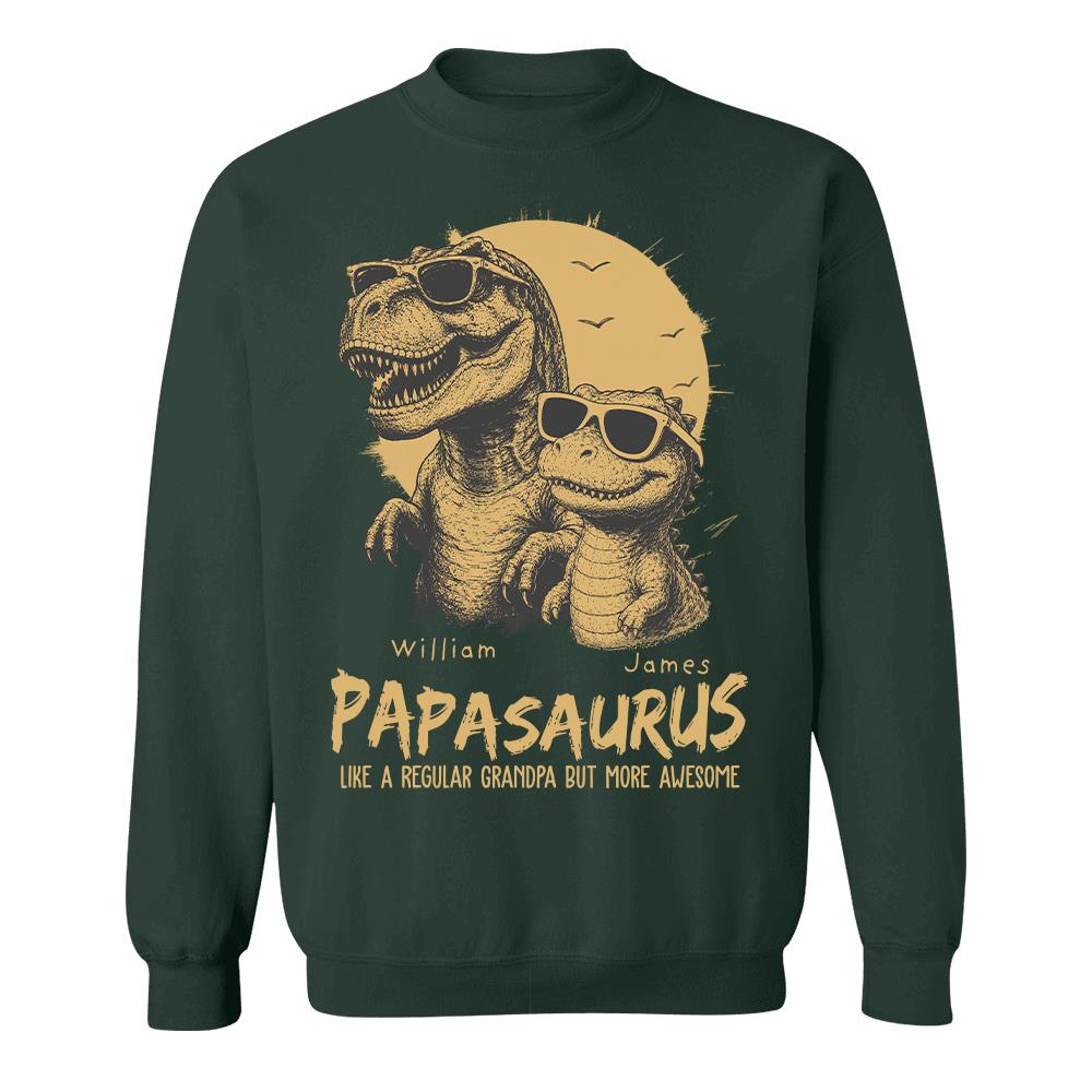 personalized-grandpasaurus-shirt-with-custom-kids-names-funny-grandpa-family-t-shirt-for-papa-daddy-fathers-day-birthday-gift