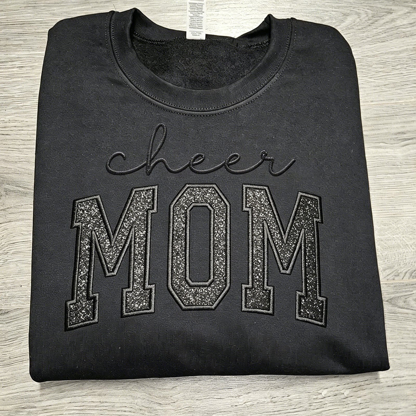 custom-glitter-embroidered-cheer-mom-sweatshirt-mothers-day-gift
