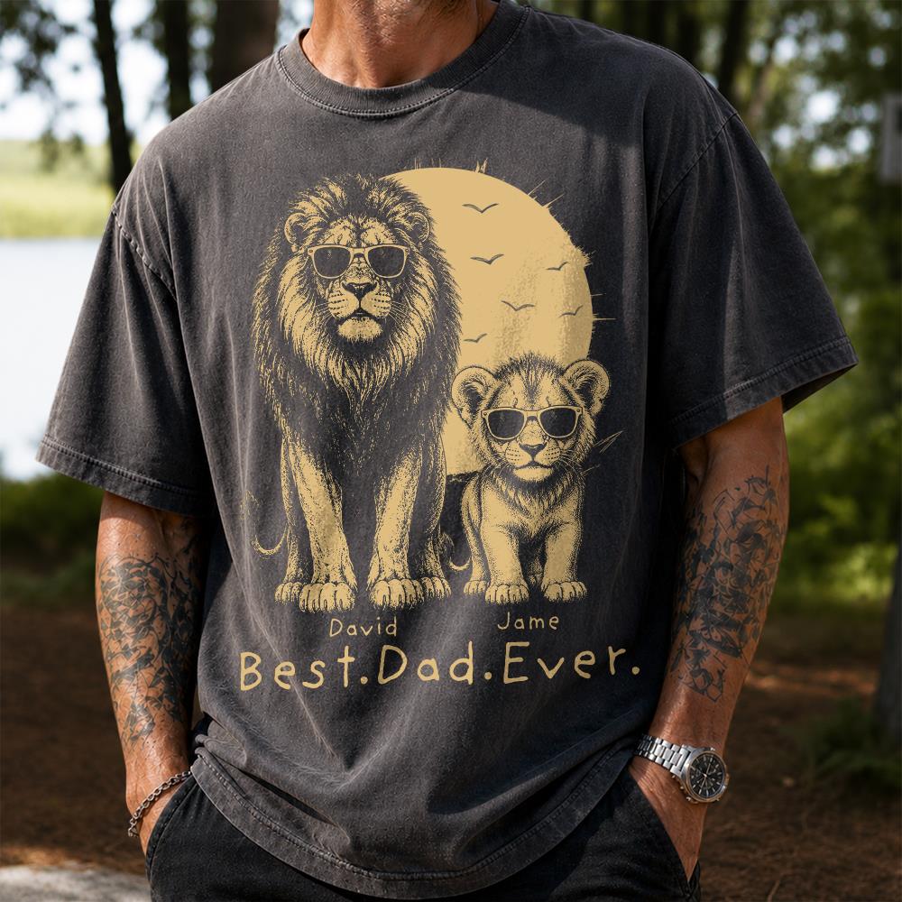 retro-vintage-lion-dad-and-kids-daddy-protector-personalized-shirt-cool-fathers-day-gift-for-dad-husband
