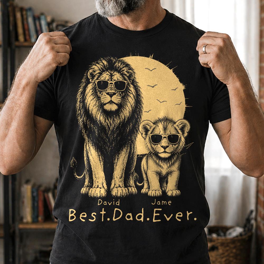 retro-vintage-lion-dad-and-kids-daddy-protector-personalized-shirt-cool-fathers-day-gift-for-dad-husband