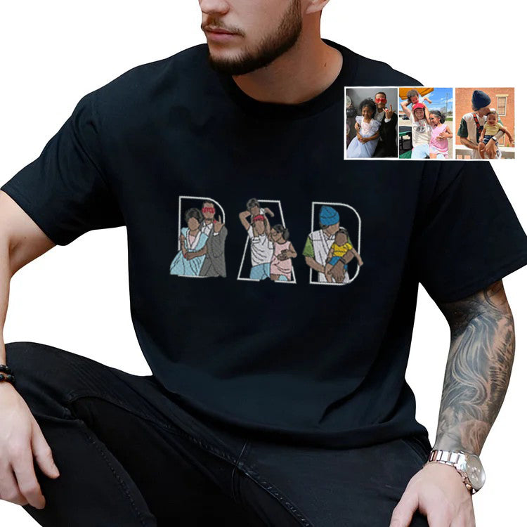 custom-photo-portrait-embroidery-sweatshirt-t-shirt-gift-for-dad-mom-family