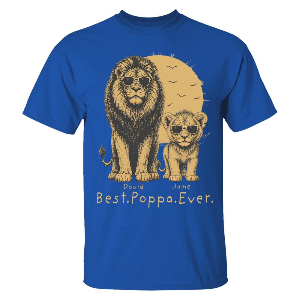 retro-vintage-lion-dad-and-kids-daddy-protector-personalized-shirt-cool-fathers-day-gift-for-dad-husband