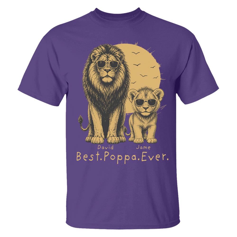 retro-vintage-lion-dad-and-kids-daddy-protector-personalized-shirt-cool-fathers-day-gift-for-dad-husband