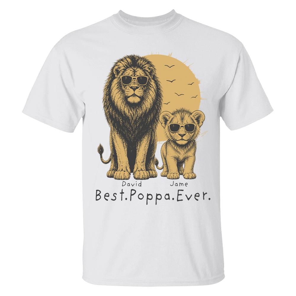 retro-vintage-lion-dad-and-kids-daddy-protector-personalized-shirt-cool-fathers-day-gift-for-dad-husband