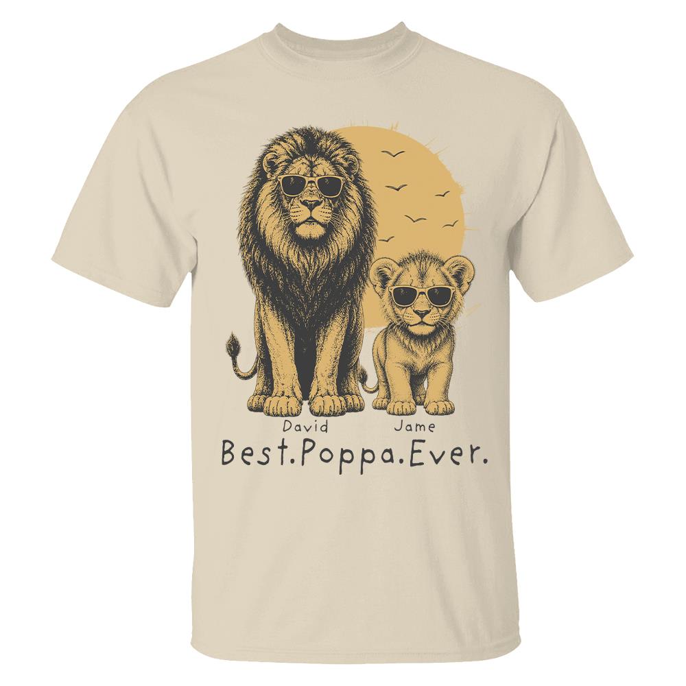retro-vintage-lion-dad-and-kids-daddy-protector-personalized-shirt-cool-fathers-day-gift-for-dad-husband
