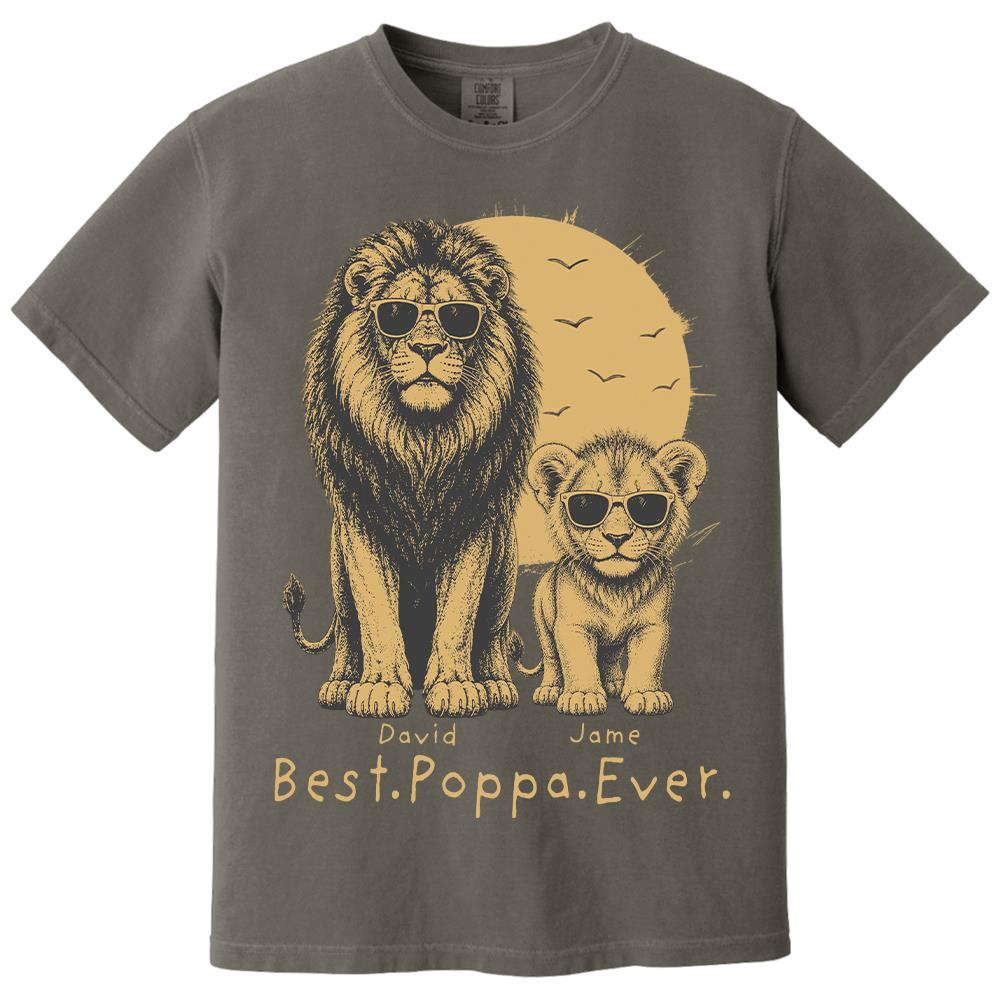 retro-vintage-lion-dad-and-kids-daddy-protector-personalized-shirt-cool-fathers-day-gift-for-dad-husband