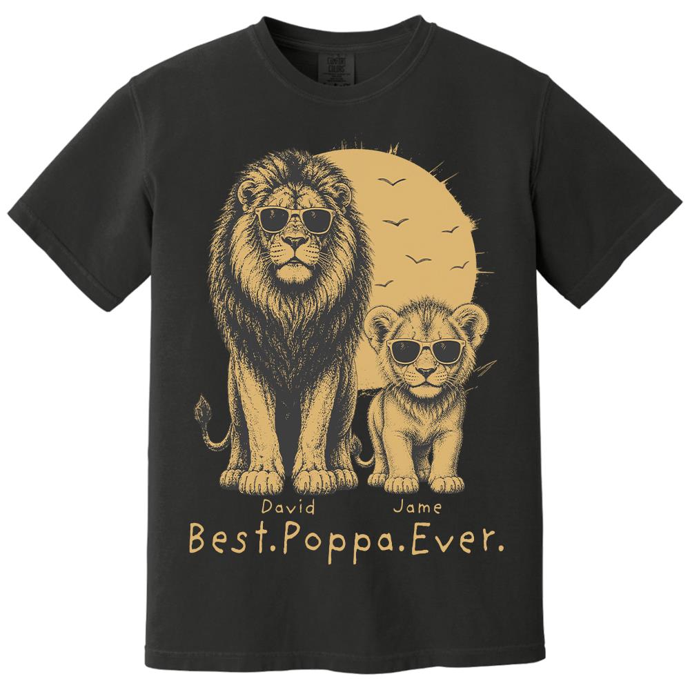 retro-vintage-lion-dad-and-kids-daddy-protector-personalized-shirt-cool-fathers-day-gift-for-dad-husband