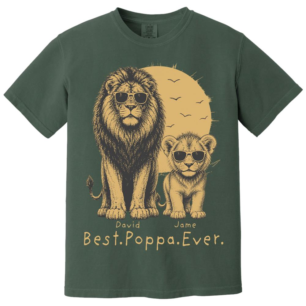 retro-vintage-lion-dad-and-kids-daddy-protector-personalized-shirt-cool-fathers-day-gift-for-dad-husband