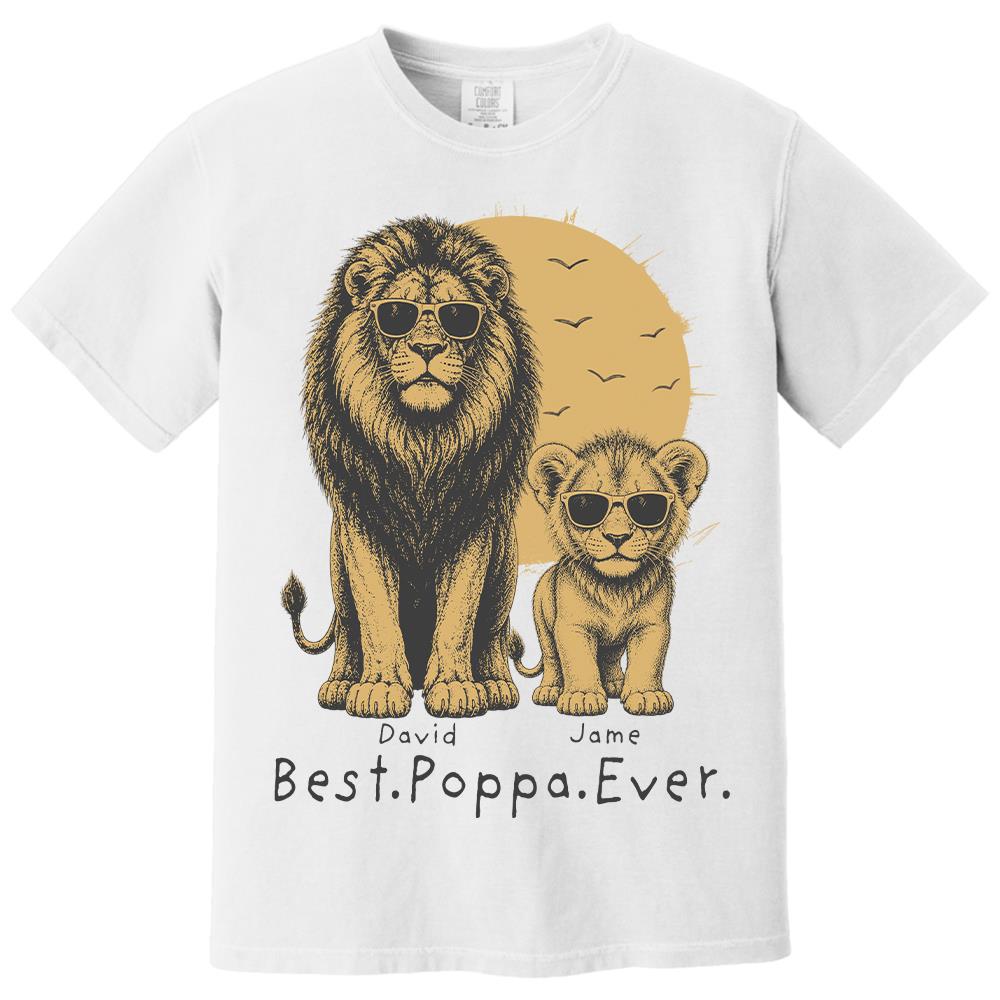 retro-vintage-lion-dad-and-kids-daddy-protector-personalized-shirt-cool-fathers-day-gift-for-dad-husband