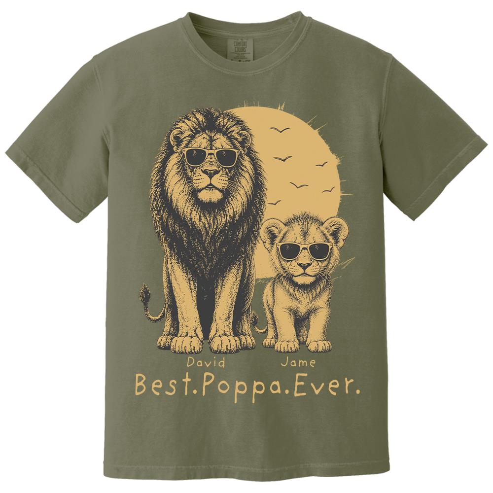 retro-vintage-lion-dad-and-kids-daddy-protector-personalized-shirt-cool-fathers-day-gift-for-dad-husband