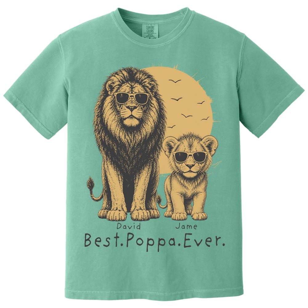 retro-vintage-lion-dad-and-kids-daddy-protector-personalized-shirt-cool-fathers-day-gift-for-dad-husband