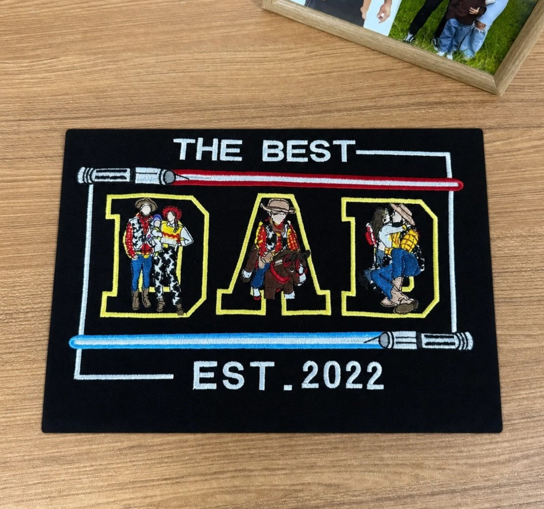 custom-the-best-dad-est-2026-family-photo-embroidered-sweatshirt-star-wars-lightsaber-fathers-day-gift